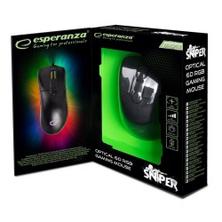 mouse optic usb gaming rgb sniper esperanza