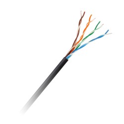 cablu utp cat 5e cupru gel negru 305m