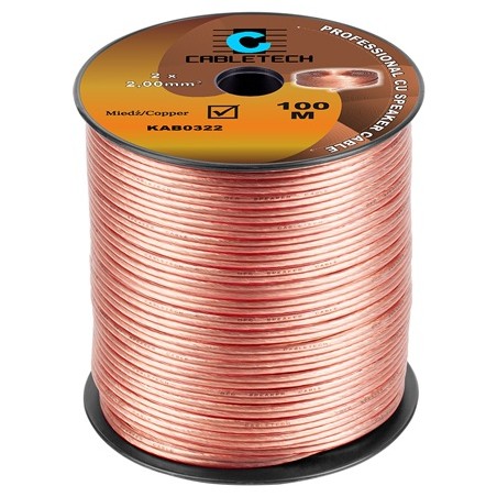 cablu difuzor 2.0mm cu transparent