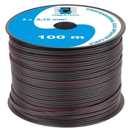 cablu difuzor cca 2x0.16mm negru 100m