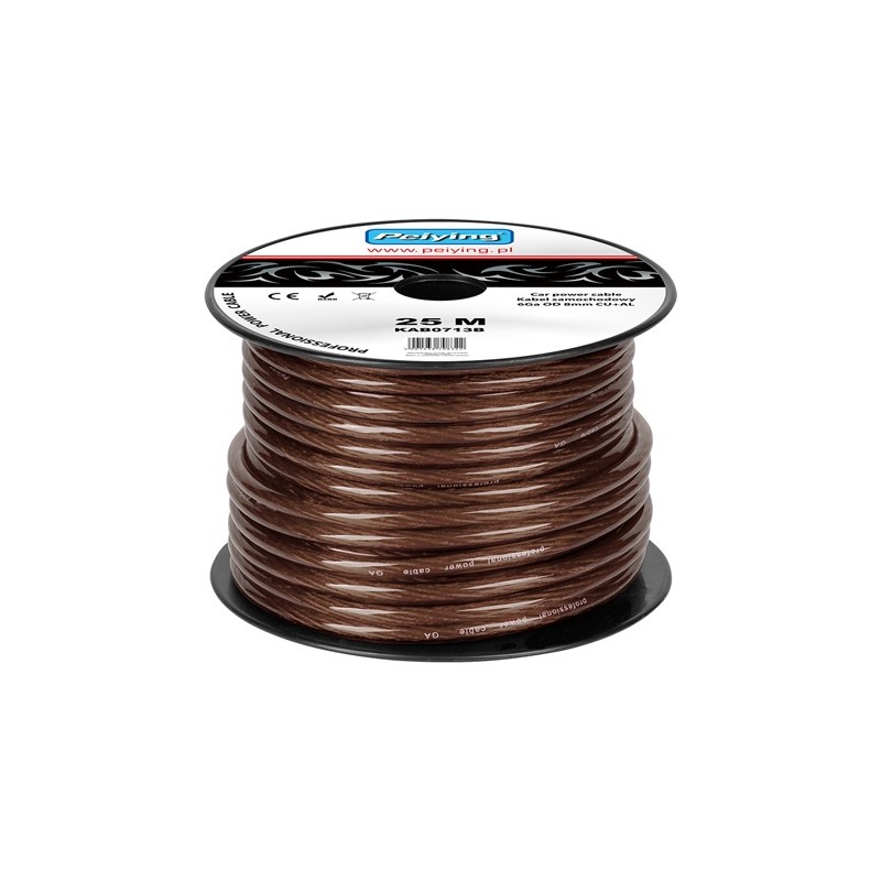 cablu putere cu-al 6ga (7.8mm/13.29mm2) 25m n cablu putere cu-al 6ga (7.8mm/13.29mm2) 25m n