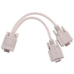 cablu adaptor vga 15pini tata-2x 15pini mama cablu adaptor vga 15pini tata-2x 15pini mama