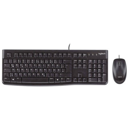 kit tastatura si mouse cu fir logitech mk120