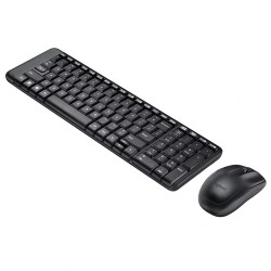 kit tastatura si mouse wireless mk220 logitech