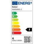 lampa cu lupa 5 dioptrii 6w rebel
