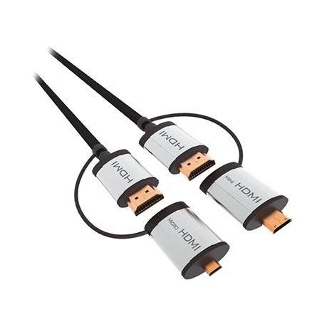 cablu hdmi - hdmi + adaptor c / d v 1.4 1.5m