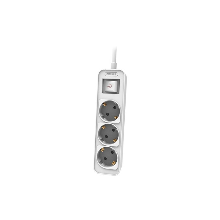 prelungitor cu intrerupator 3 cai 1.5m philips