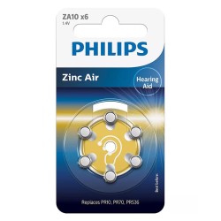 baterie auditiva zinc air blister 6 buc philips