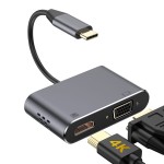 adaptor tip c - hdmi 4k 30hz si vga (simultan) adaptor tip c - hdmi 4k 30hz si vga (simultan)