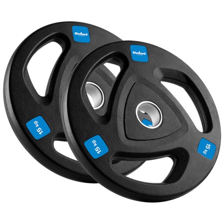 disc greutate fonta cauciucata set 2 x 15 kg rebel acti