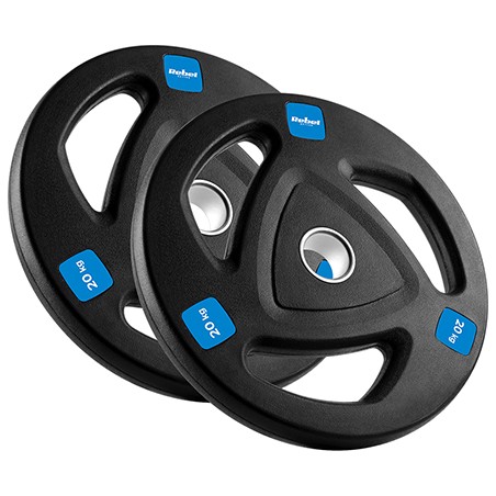 disc greutate fonta cauciucata set 2 x 20 kg rebel acti