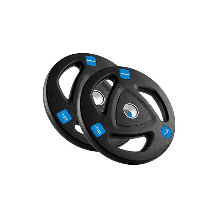 disc greutate fonta cauciucata set 2 x 20 kg rebel acti