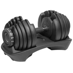 gantera din fonta reglabila automata 24 kg rebel active