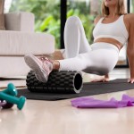 rola masaj spuma eva 14 x 33 cm negru rebel active