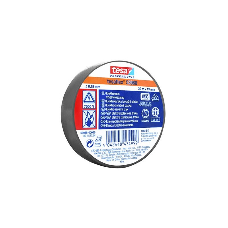 banda izolatoare tesaflex 20m gri 10buc