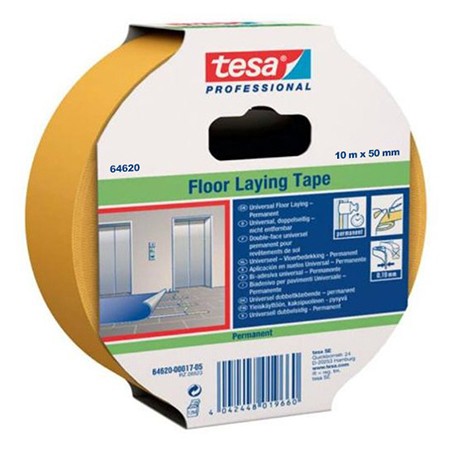 banda dublu adeziva permanenta 50mm / 10m tesa