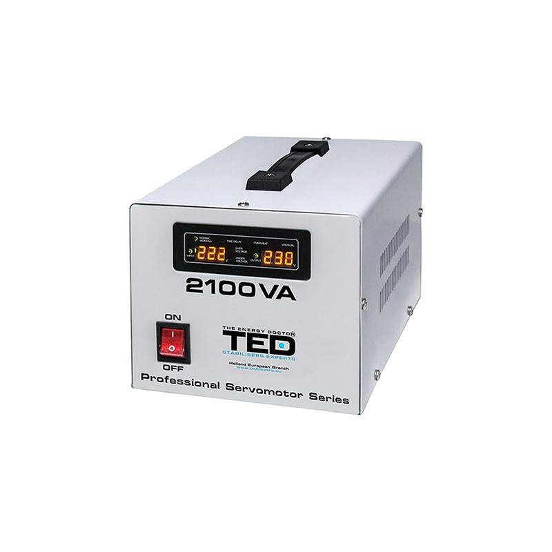 stabilizator tensiune servomotor 2100va ted electric