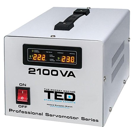 stabilizator tensiune servomotor 2100va ted electric