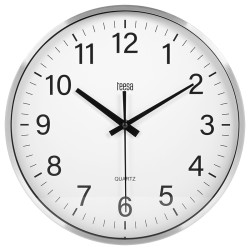 ceas perete 30cm argintiu teesa
