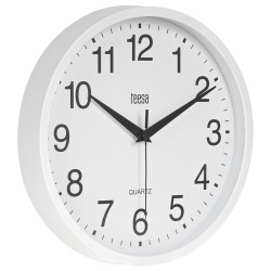ceas perete 25cm alb teesa