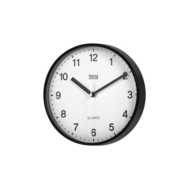 ceas perete 20cm negru teesa