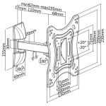 suport tv de perete 23-42inch cabletech
