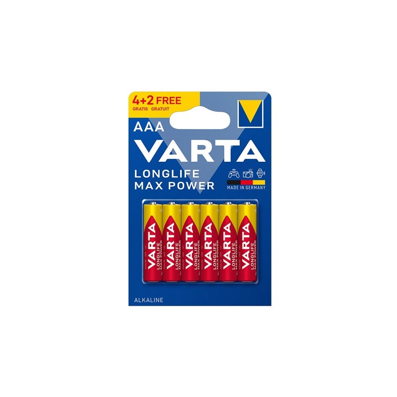 baterie alcalina lr03 max power varta bl 6buc baterie alcalina lr03 max power varta bl 6buc