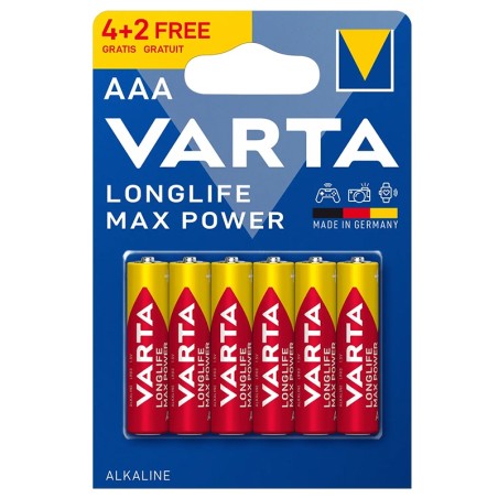 baterie alcalina lr03 max power varta bl 6buc
