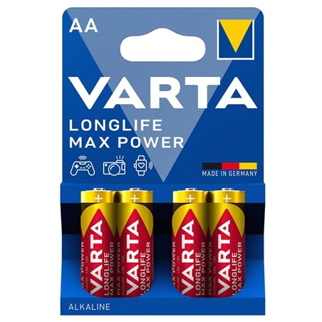 baterie alcalina lr06 max power varta blister 4 buc