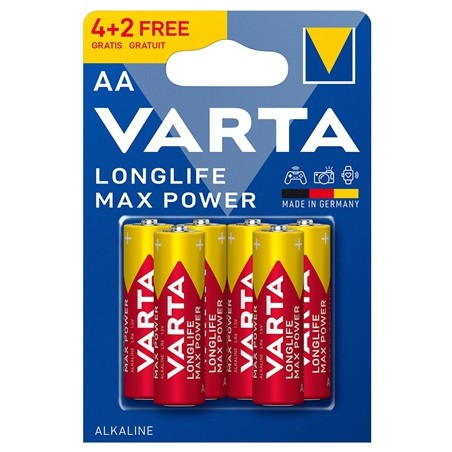 baterie alcalina lr06 max power varta bl 6buc
