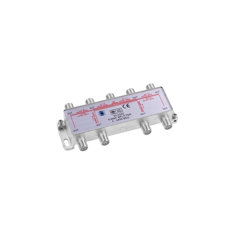 splitter 8 cai power pass 5-2450 mhz
