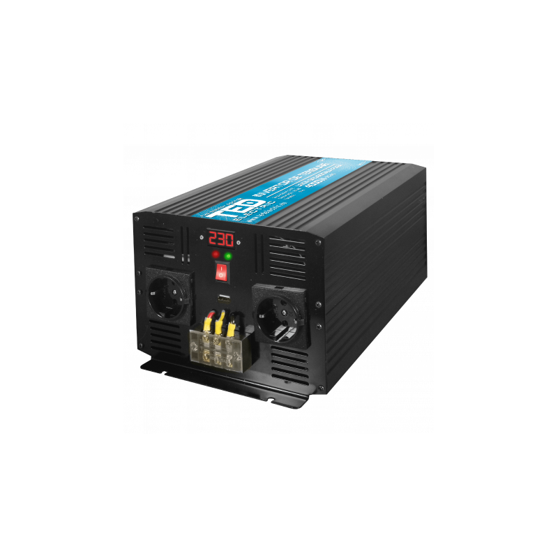 Invertor Auto 12V 220V, Putere Convertor 4000W cu Unda Sinusoidala Pura, TED Electric TED000415 Invertor Auto 12V 220V, Putere Convertor 4000W cu Unda Sinusoidala Pura, TED Electric TED000415