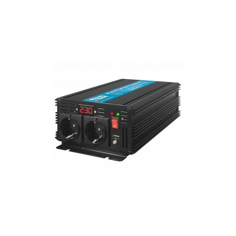 Invertor Auto 24V 220V, Putere Convertor 1000W cu Unda Sinusoidala Pura, TED Electric TED000439 Invertor Auto 24V 220V, Putere Convertor 1000W cu Unda Sinusoidala Pura, TED Electric TED000439