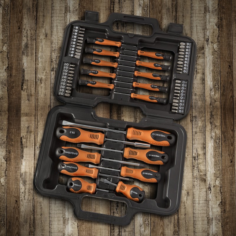 set surubelnite in cofret, 58 piese