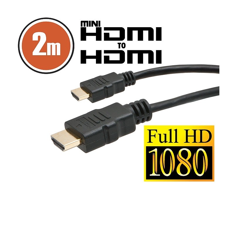 cablu mini hdmi • 2 mcu conectoare placate cu aur