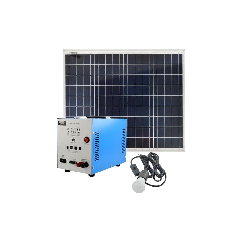 Fotovoltaice, Set solar fotovoltaic portabil MOTOMA 50W (AGM) lumina de la panou solar -1, dioda.ro