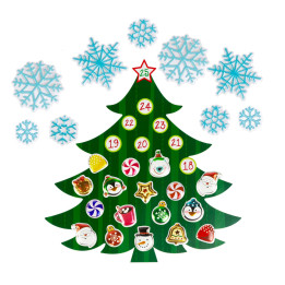 autocolant de perete, de craciun - calendar de advent