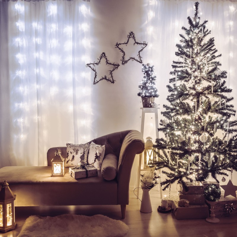 perdea luminoasa - 200 leduri - alba - ip44 - 4,2 m - 8 programe perdea luminoasa - 200 leduri - alba - ip44 - 4,2 m - 8 programe