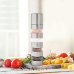 rasnita pentru condimente 4 in 1 - inox - 5 x 21 cm - bewello