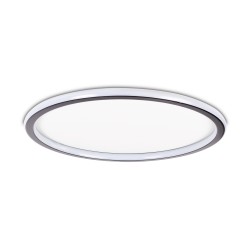 plafoniera mia led 68w 50cm 3000-6000k, negru, erste
