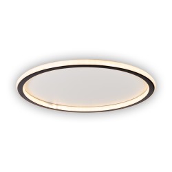 plafoniera mia led 68w 50cm 3000-6000k, negru, erste