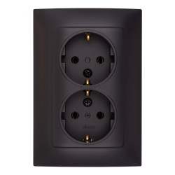 basic grafit mat priza dubla cu cp