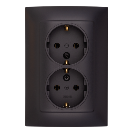 basic grafit mat priza dubla cu cp