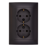 basic grafit mat priza dubla cu cp