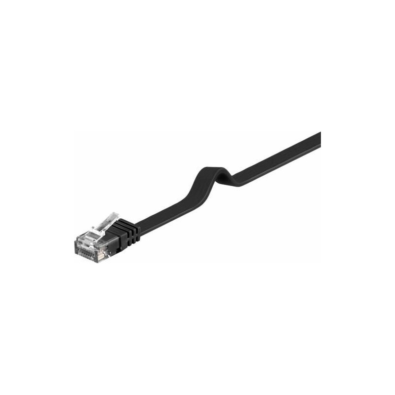 cablu de retea u/utp goobay, cat6, patch cord, plat, 7m, negru cablu de retea u/utp goobay, cat6, patch cord, plat, 7m, negru