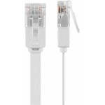 cablu u/utp goobay, cat6, patch cord, 10m, cablu plat, alb