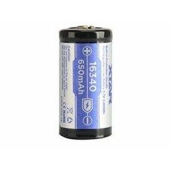 acumulator industrial li-ion terminal cu varf 16340 3.7v 650mah xtar