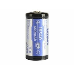 acumulator industrial li-ion terminal cu varf 16340 3.7v 650mah xtar