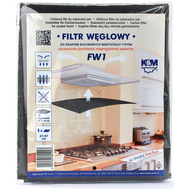 filtru de carbon pentru hota de bucatarie 47x57 mm, k&m filtru de carbon pentru hota de bucatarie 47x57 mm, k&m
