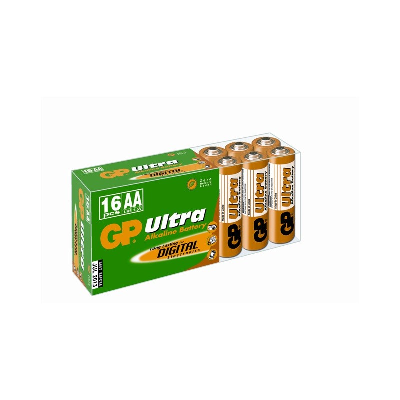 baterie alcalina ultra r6 (aa) 16 buc/cutie gp